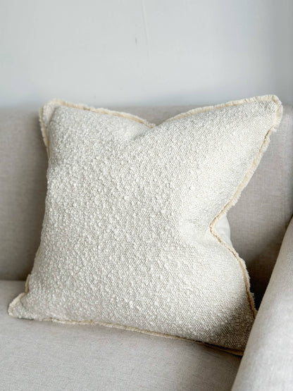 Sofia Bouclé Cushion - Cream (45x45cm)