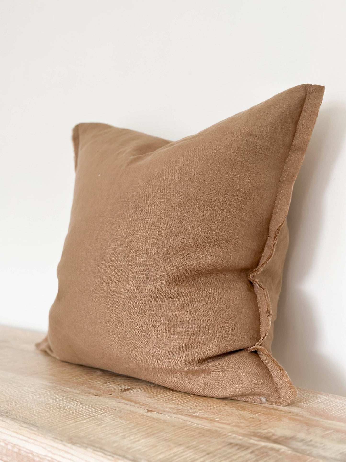 Esmee Linen Cushion – Coffee Brown (45x45cm)